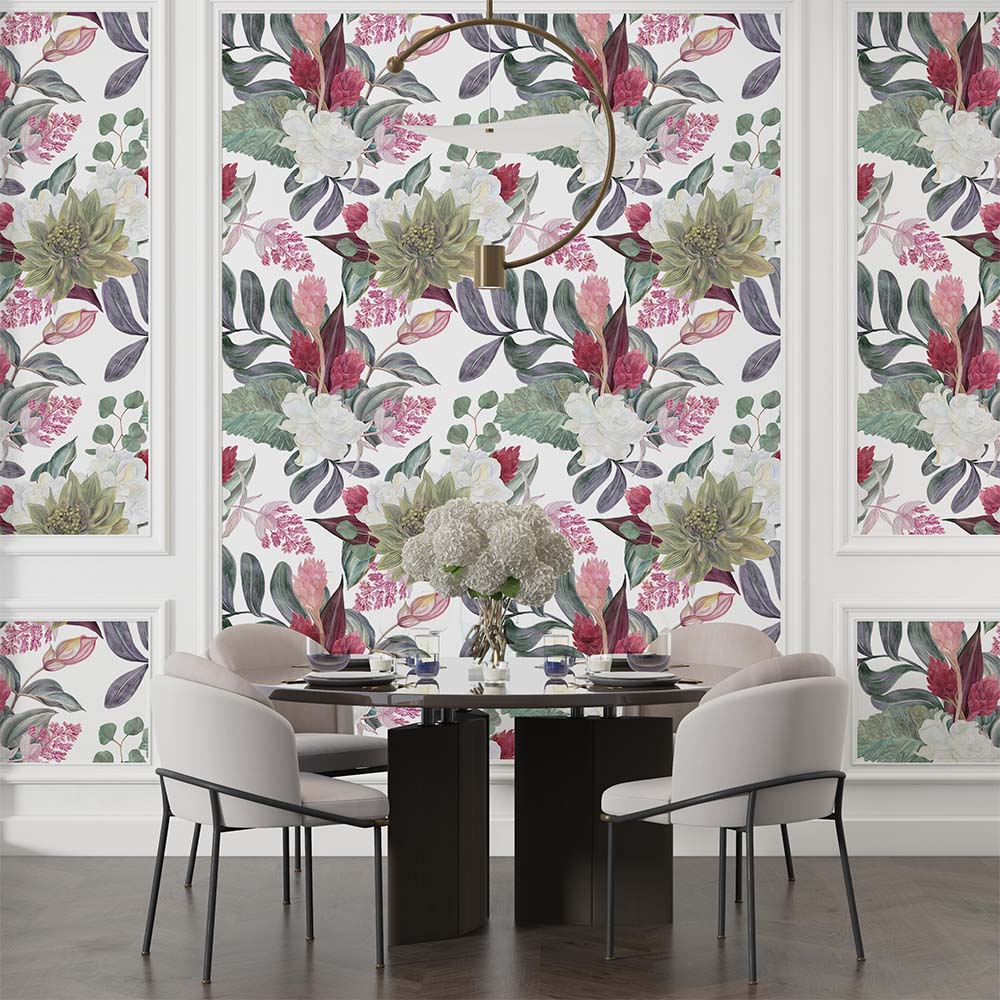 Floral Rennaisance Custom Wallpaper for Walls