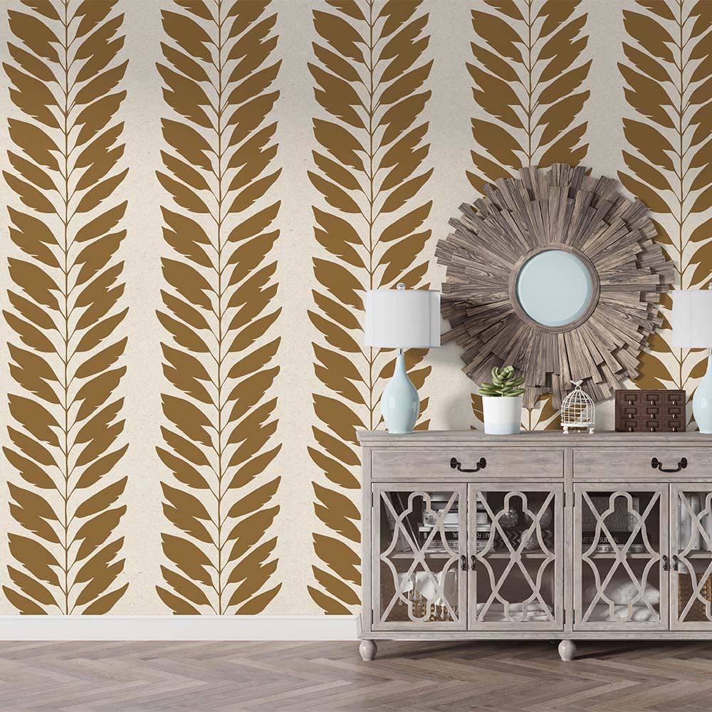 Golden Leaves wallpaper for walls