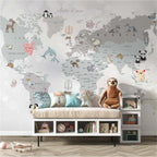Cute World Map wallpaper