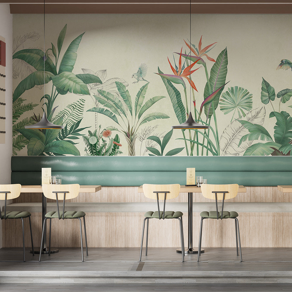 Tropical Jungle Custom Wallpaper for Walls