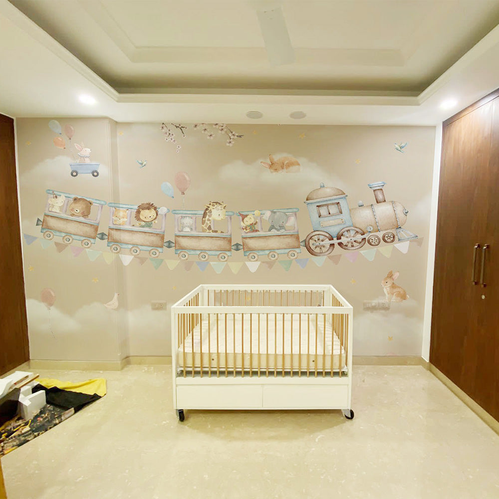 Toy Train | Kids Wallpaper | Wallpaper Mural | Digital Walls