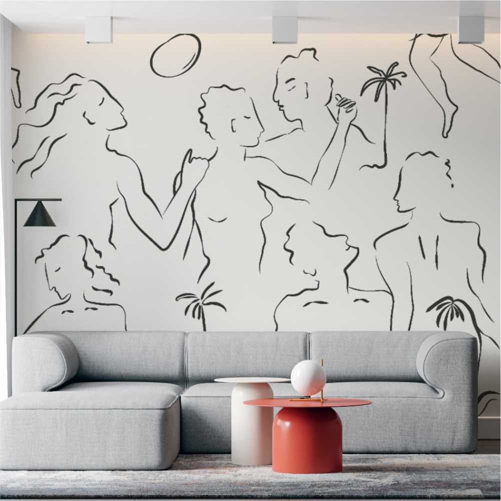 classy living room wallpaper