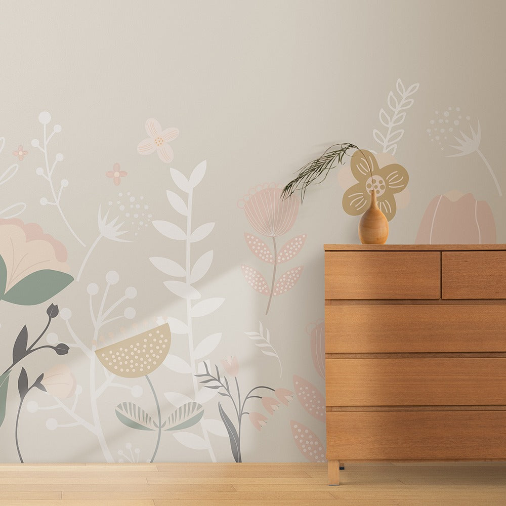 Spring Flowers Mural Wall art