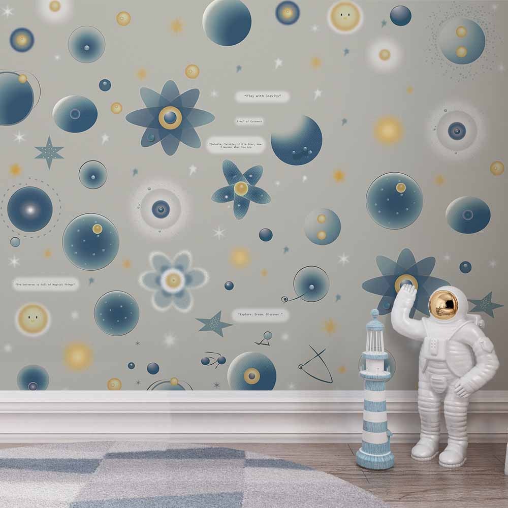 Atoms and Molecules Mural Wall Art