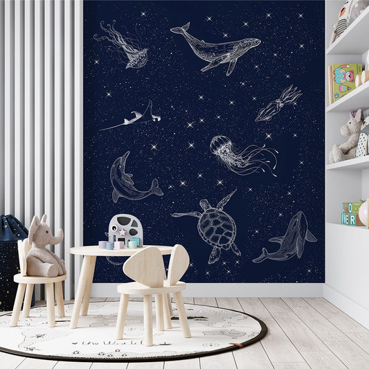 Deep Blue Sea Wallpaper for Children Room