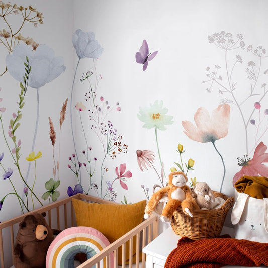 Pastel Bloom Wallpaper for Kids Room