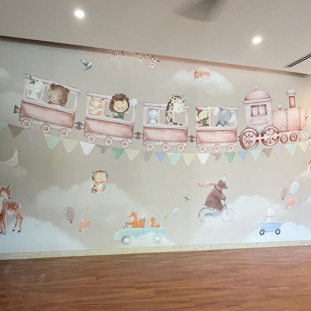 Toy Train | Kids Wallpaper | Wallpaper Mural | Digital Walls