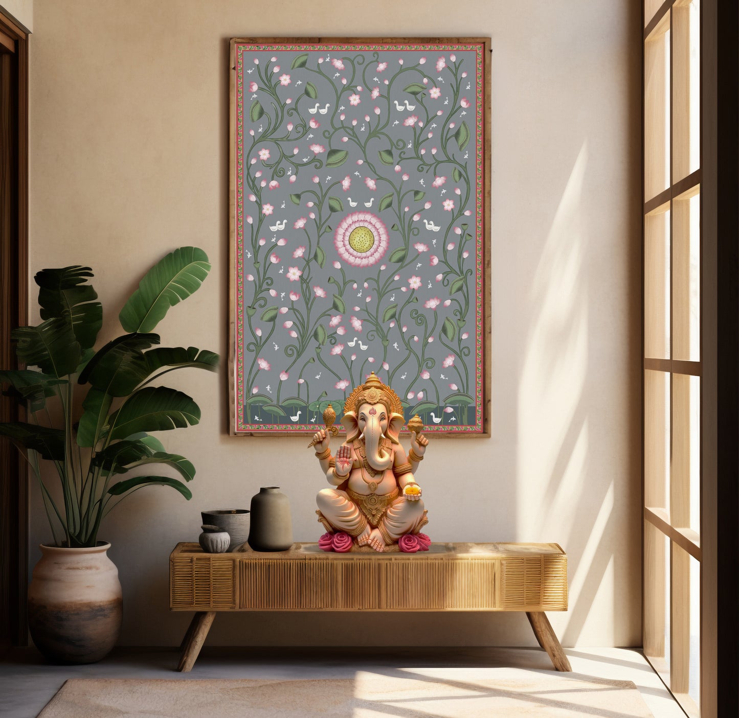 Eternal Lotus Wall Art Mural