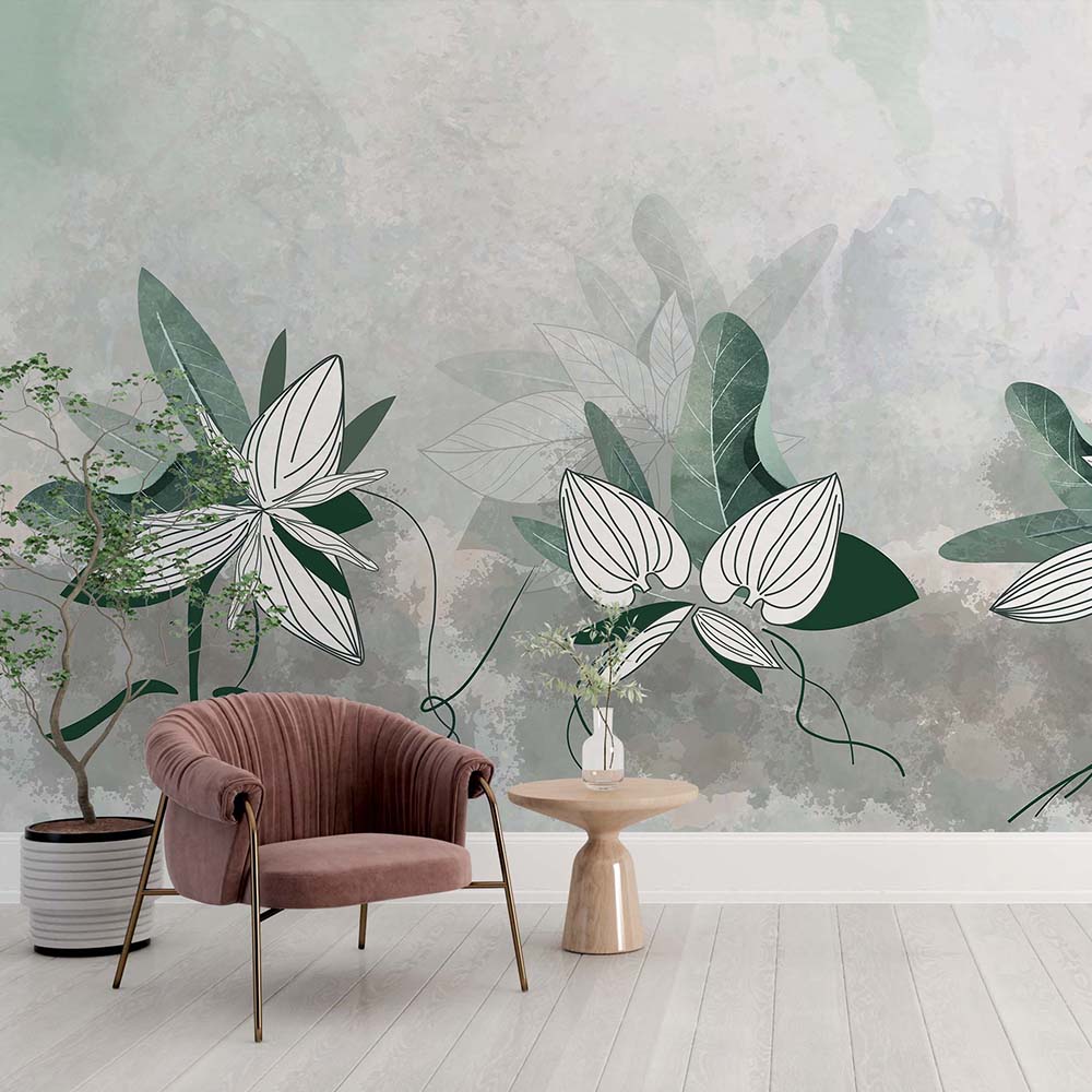 Colorful seamless tropical leaves  Mural Wallpaper PVC Free NonToxic  Wall  Murals Wall Paper Decor Home Decor  BestOfBharat