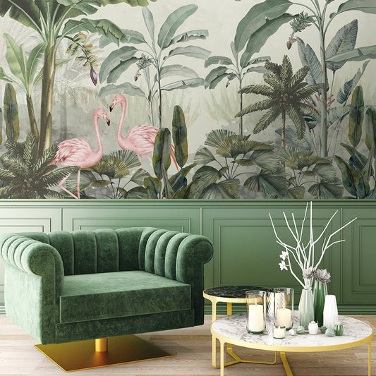 Flamingo Tropical Wallpaper for Panel Walls