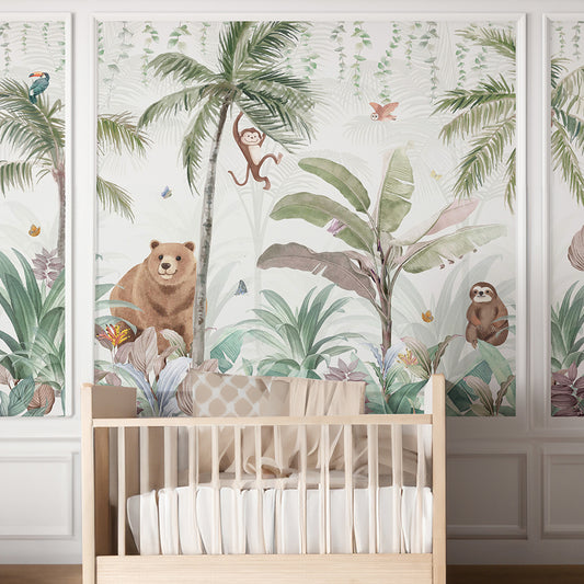 Jungle Safari Wallpaper for Panel Walls