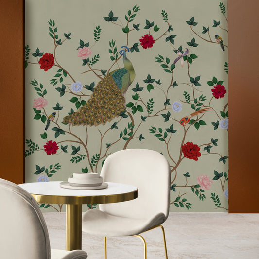 Peacock & Plumage Wallpaper