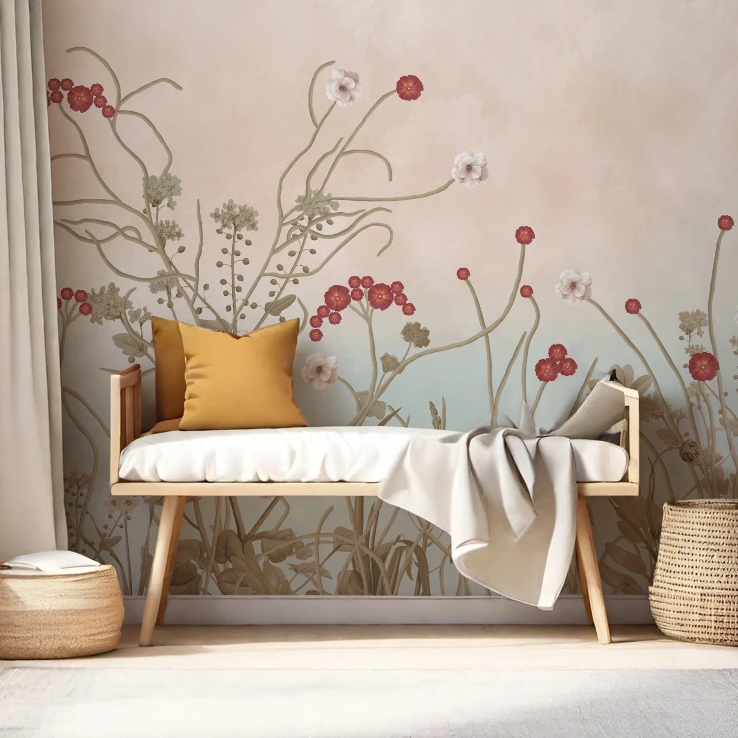 saffron blossom wallpaper 