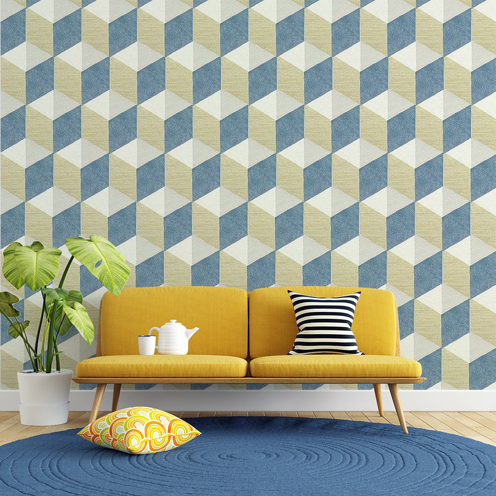 3d Cubes-Wallmural