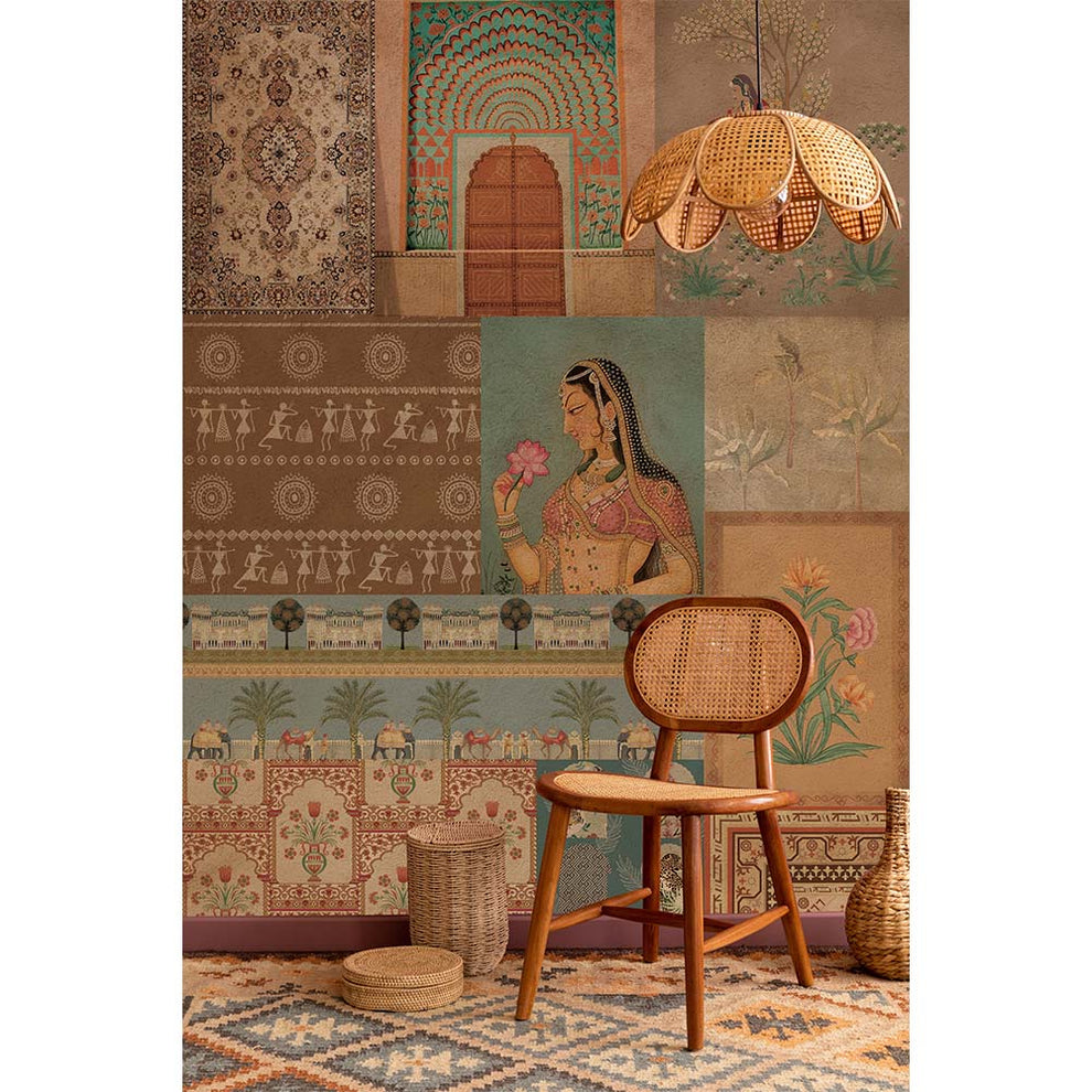 Begum Ethnic Wallpaper Mural Digital Walls digitalwallsin