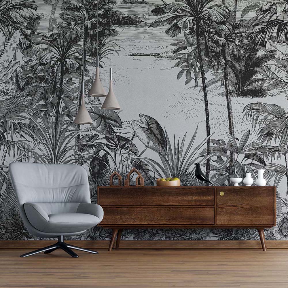Tropical Lake wall Mural