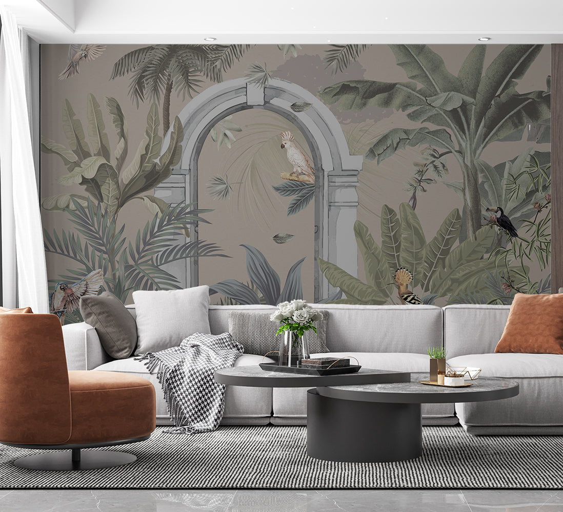Vintage Tropical wallpaper