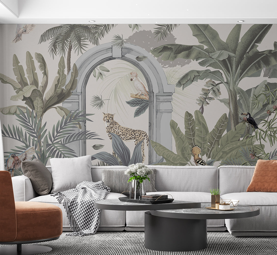 Vintage Tropical wallpaper