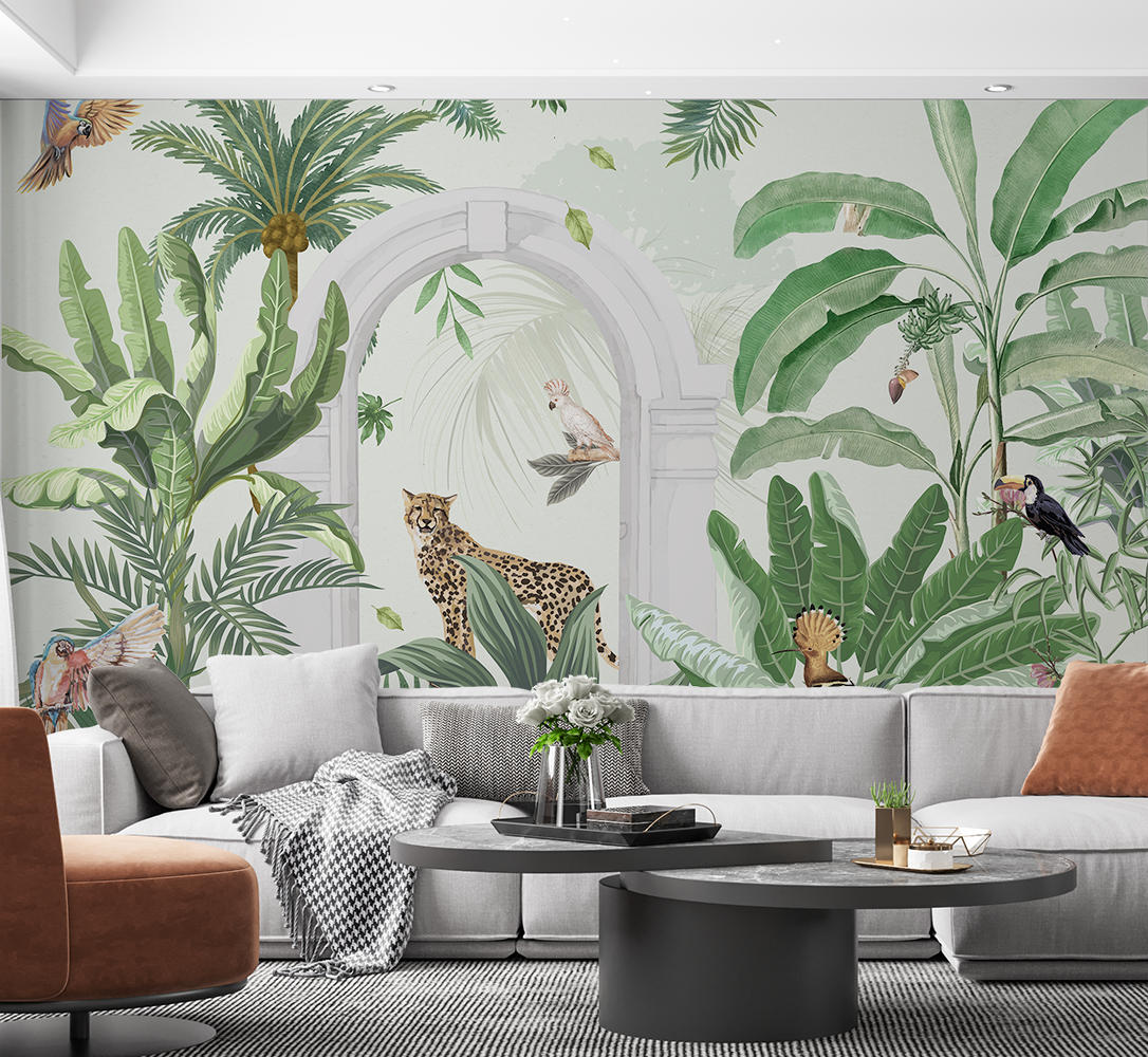 Vintage Tropical wallpaper