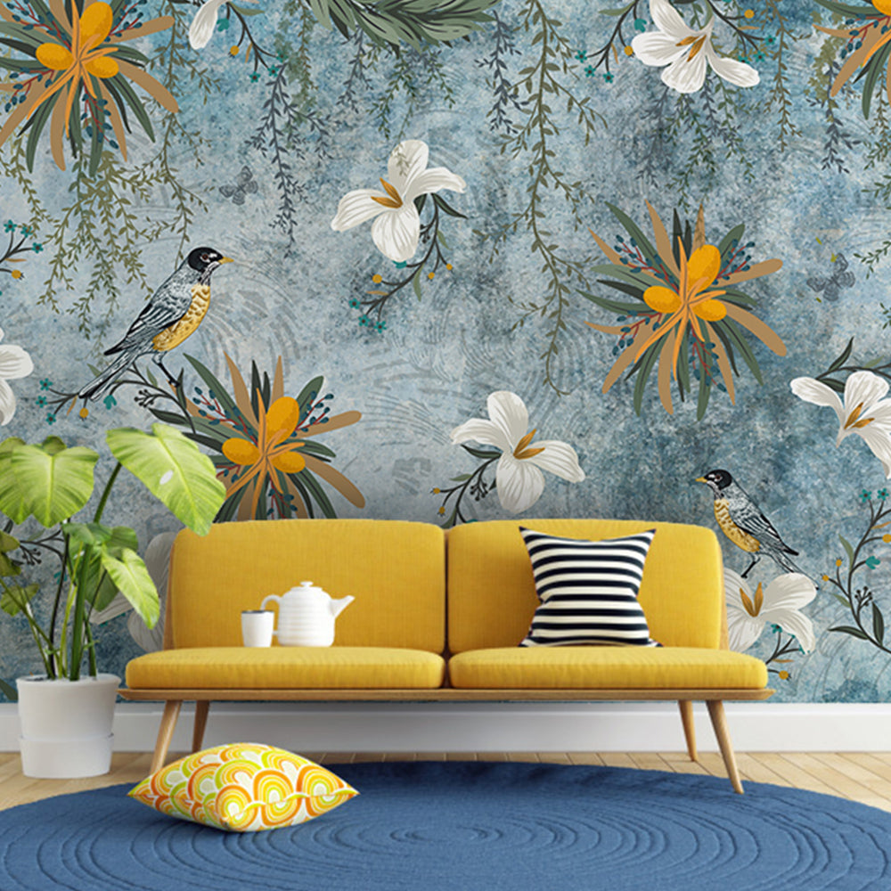 Blooming Birds Wallpaper