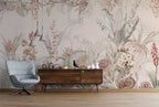 red floral wallpaper for walls